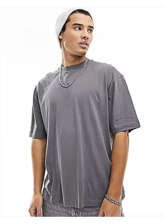 Miron Smoked New York Back Embroidery Oversize Short Sleeve T-Shirt - Image 3